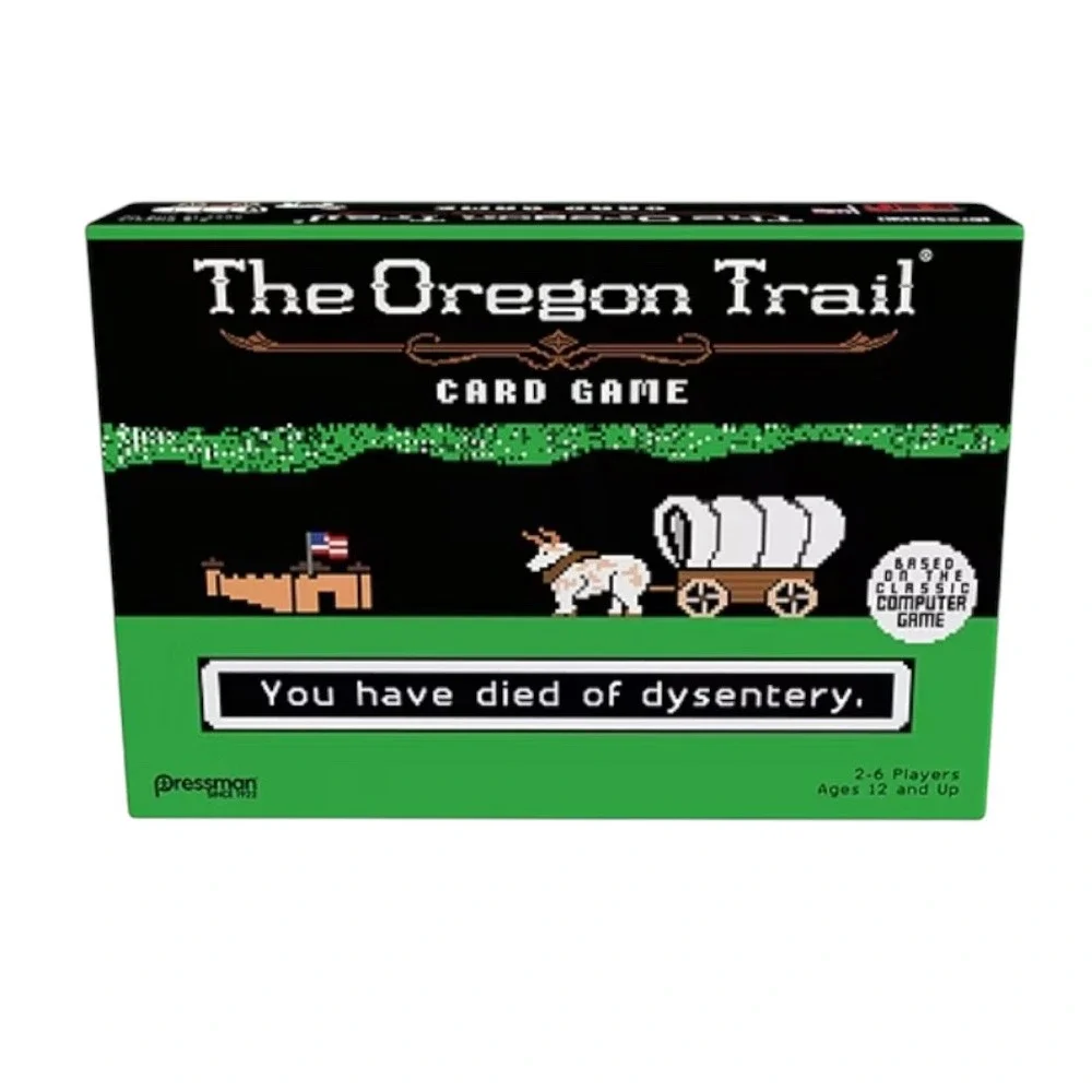 Pressman Oregon Trail Card Game Nostalgia 90s History‎ Role Play Retro Gen X NWT